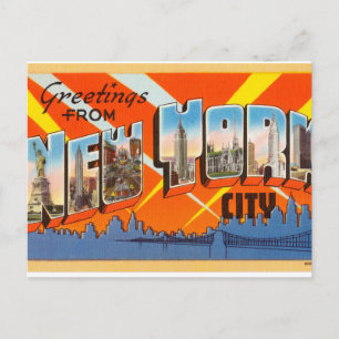 Antikes New York Postkarte
