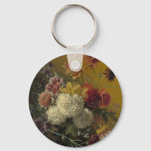 Antikes niederländisches Meisterwerk Floral Georgi Schlüsselanhänger