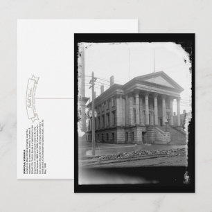 Antikes Norfolk, VA: US-Zollhaus (1852) Postkarte