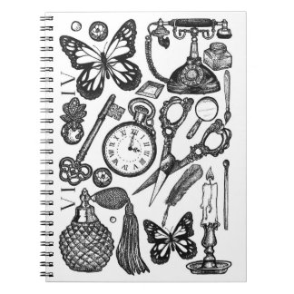 Antikes Notizbuch Vintage Ink Notizblock