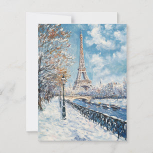 Antikes Ölbild Reisepostkarte Paris Postkarte