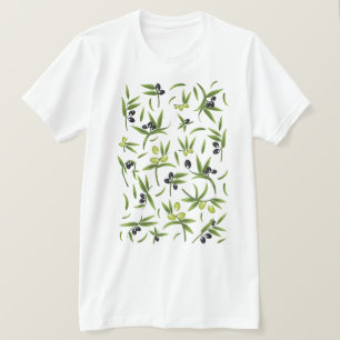 Antikes Olivenmuster T-Shirt