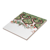 Antikes orientalisch-chinesisches Blumenfriesmuste Fliese (Seite)