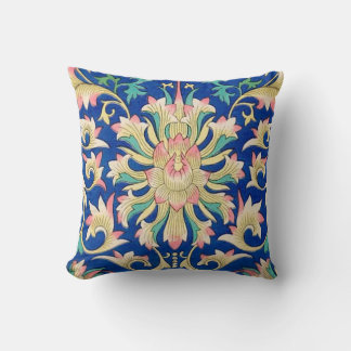 Antikes Orientalisches Muster Deep Royal Blue Kissen