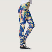 Antikes Orientalisches Muster Deep Royal Blue Leggings (Rechts)