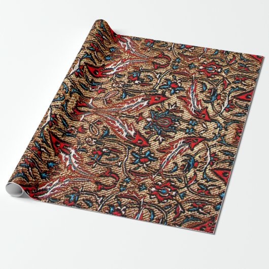 Antikes Orientalisches Persisches Muster Geschenkpapier (Ungerollt)