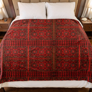 Antikes orientalisches Teppichdesign Fleecedecke
