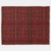 Antikes orientalisches Teppichdesign Fleecedecke (Vorderseite (Horizontal))
