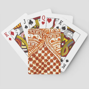 antikes Ornament Spielkarten