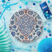 Antikes osmanisches florales Iznik Pappteller (Party)