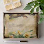 Antikes Ostern Bunny & Daffodil Ephemera Decoupage Seidenpapier (Geschenk)