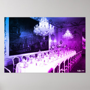 Antikes Österreich Wien Hofburg Palast Esszimmer Poster