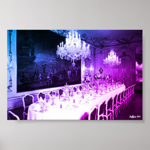 Antikes Österreich Wien Hofburg Palast Esszimmer Poster