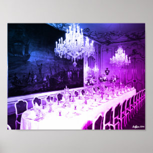 Antikes Österreich Wien Hofburg Palast Esszimmer Poster