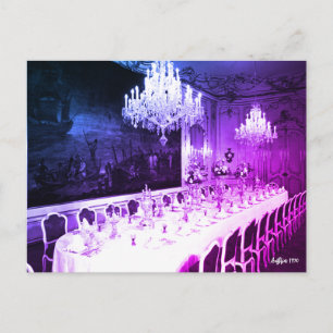 Antikes Österreich Wien Hofburg Palast Esszimmer Postkarte