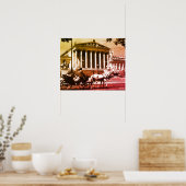 Antikes Österreich Wien Parlament Poster (Küche)
