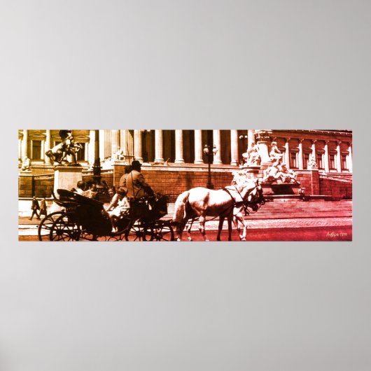 Antikes Österreich Wien Parlament Poster (Vorne)