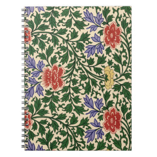 Antikes Owen Jones Chinoiserie Pfingstrosen-Muster Notizblock
