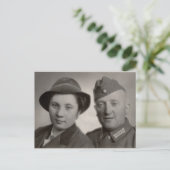 Antikes Paar Postkarte (Stehend Vorderseite)