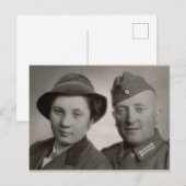Antikes Paar Postkarte (Vorne/Hinten)