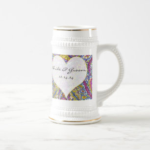 Antikes Paisley Bierglas