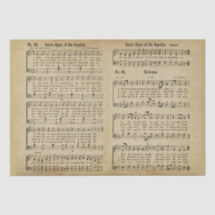Antikes Papier Vintage Weihnachtsnoten 