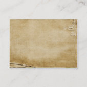 Antikes Papier Visitenkarte (Rückseite)