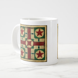 Antikes Parcheesi-Spielbrett von Ethan Harper Jumbo-Tasse