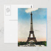 Antikes Paris, Paris Eiffelturm Postkarte (Vorne/Hinten)