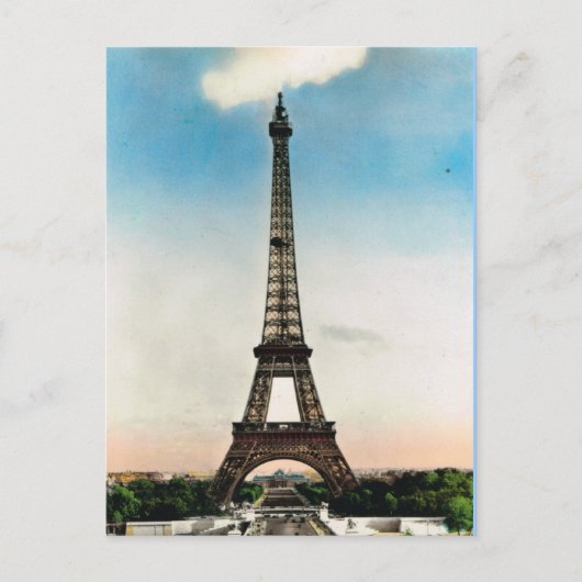 Antikes Paris, Paris Eiffelturm Postkarte (Vorderseite)