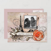 Antikes Pariser FOTO Postkarte (Vorne/Hinten)