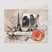 Antikes Pariser FOTO Postkarte (Vorderseite)