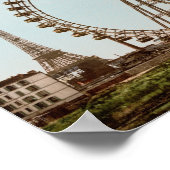Antikes Pariser Riesenrad Poster (Ecke)