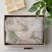 Antikes Pariser Rosen Collage Decoupage Papier (Geschenk)
