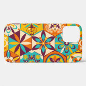 antikes Patchwork-Quilt-Muster. Antike Dekoration Case-Mate iPhone Hülle (Rückseite (Horizontal))