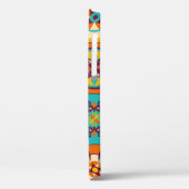 antikes Patchwork-Quilt-Muster. Antike Dekoration Case-Mate iPhone Hülle (Rückseite / Links)
