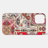 antikes Patchwork-Quilt-Muster. Antike Dekoration Case-Mate iPhone Hülle (Rückseite (Horizontal))