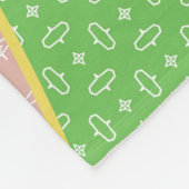 Antikes Patchwork-Quilt-Muster. Antike Dekoration Fleecedecke (Ecke)