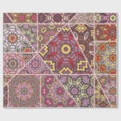 Antikes Patchwork-Quilt-Muster. Antike Dekoration Geschenkpapier (Flach)