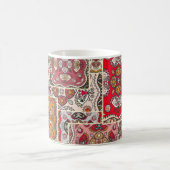 antikes Patchwork-Quilt-Muster. Antike Dekoration Kaffeetasse (Mittel)