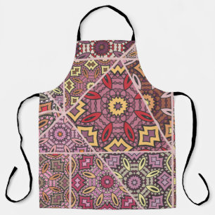 Antikes Patchwork-Quilt-Muster. Antike Dekoration Schürze