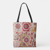 Antikes Patchwork-Quilt-Muster. Antike Dekoration Tasche (Rückseite)