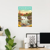 Antikes Paterson New Jersey Poster (Heimbüro)