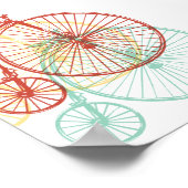 Antikes Penny-Farthing-Design Poster (Ecke)