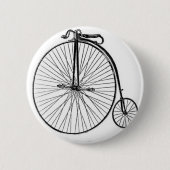 Antikes Penny-Farthing-Fahrrad Button (Vorderseite)