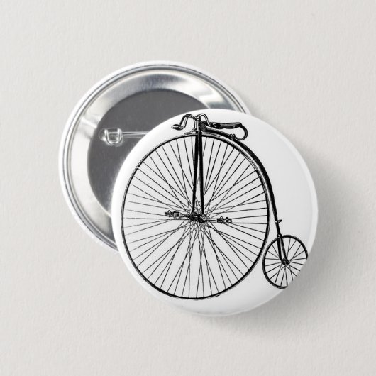 Antikes Penny-Farthing-Fahrrad Button (Vorne & Hinten)