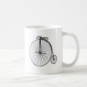 Antikes Penny-Farthing-Fahrrad Kaffeetasse