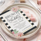 Antikes Peony Brunch & Bubbly Brautparty Folieneinladung