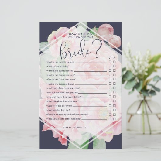 Antikes Peony, wie gut Sie wissen, die Bride-Spiel (Stehend Vorderseite)