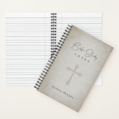 Antikes Pergament Personalisierte Bibelstudie Notizblock (Innen)